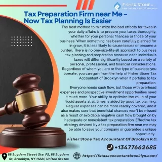 Tax Preparation Firm near Me – Now Tax Planning Is Easier