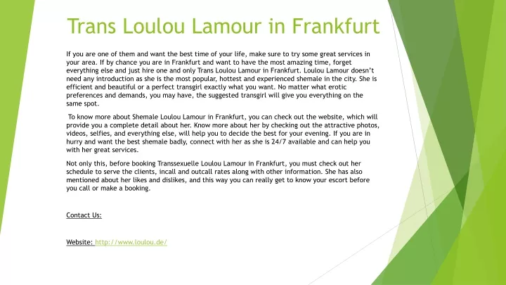 trans loulou lamour in frankfurt