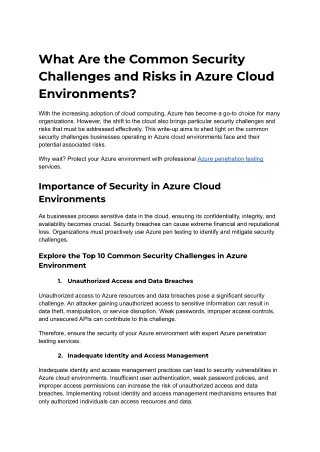 what are the common security challenges and risks