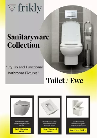 Upgrade Your Bathroom with a Trendy Toilet Seats or EWC in india | Frikly