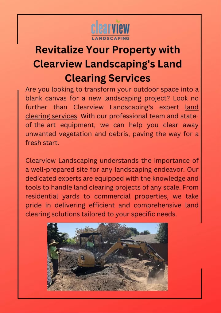revitalize your property with clearview