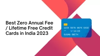 Fee-Free Credit Cards: Best Options in India for 2023