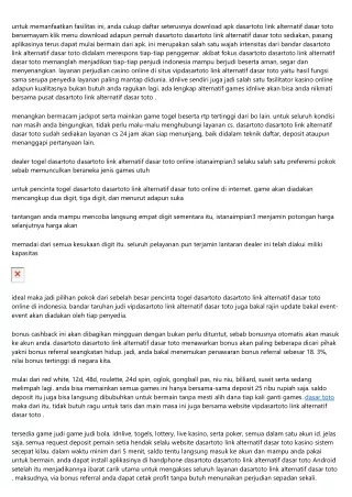 Dasartoto Link Alternatif Dasar Toto : Web Taruhan Bola Online Tepercaya Indones