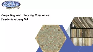 Carpeting and Flooring Companies Fredericksburg VA