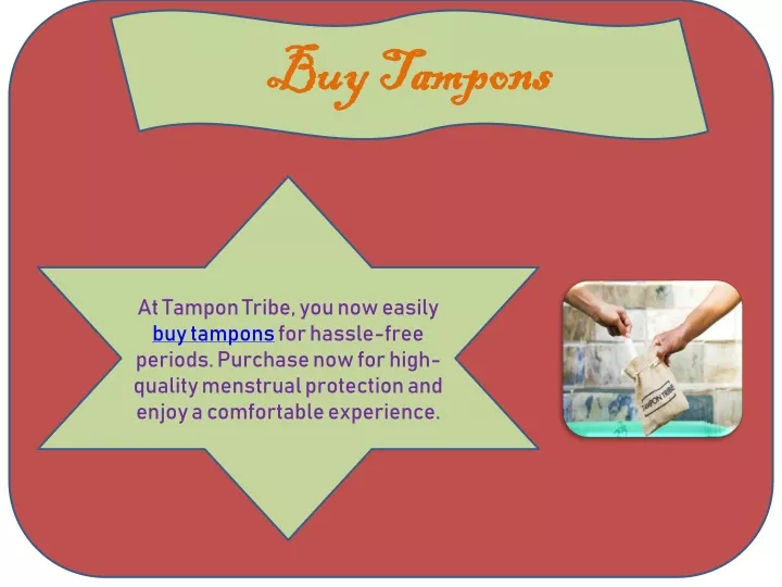 buy tampons