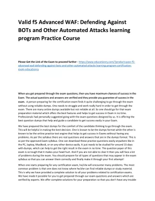 valid f5 advanced waf defending against bots