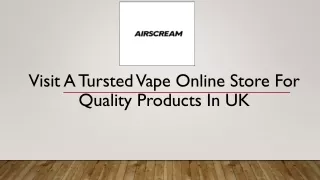 Checkout The Leading Vape Online Store In UK