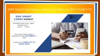 EMV Smart Cards Market Size, Share | Forecast, 2031