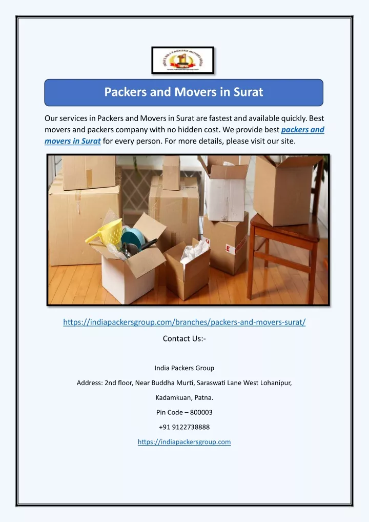 packers and movers in surat