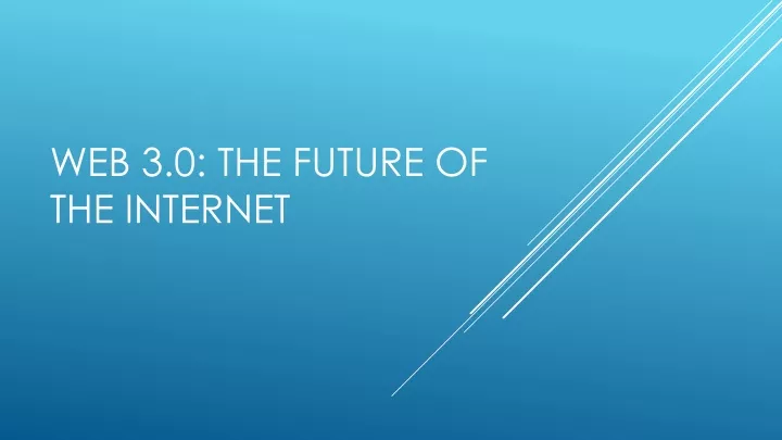 web 3 0 the future of the internet