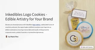 Inkedibles Logo Cookies - Edible Artistry for Your Brand