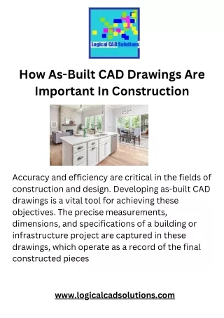 How As-Built CAD Drawings Are Important In Construction
