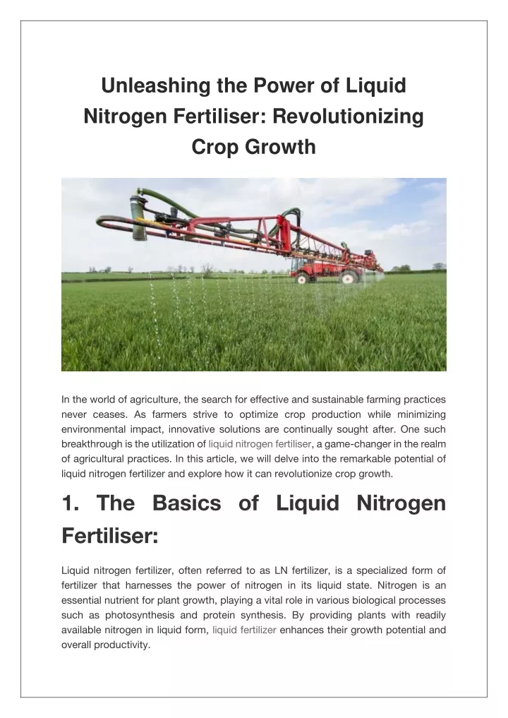 unleashing the power of liquid nitrogen