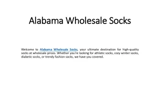 Alabama Wholesale Socks