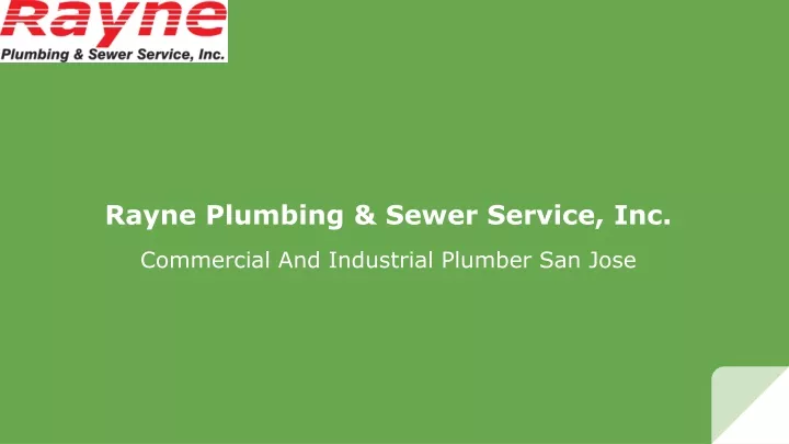 rayne plumbing sewer service inc