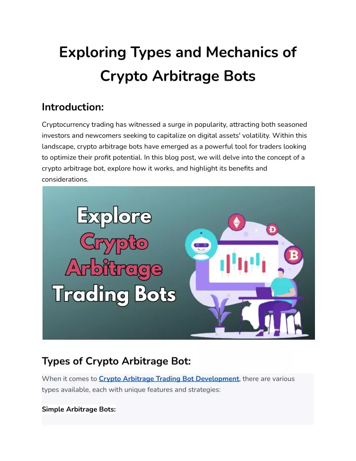 exploring types and mechanics of crypto arbitrage