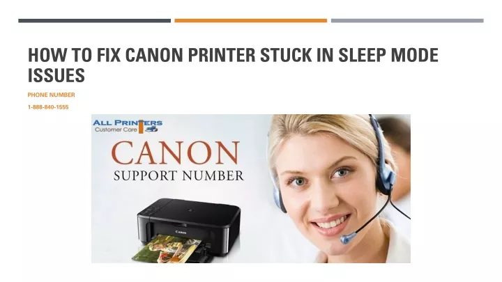 how to fix canon printer stuck in sleep mode issues