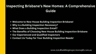 New house building inspection brisbane