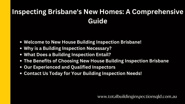 inspecting brisbane s new homes a comprehensive