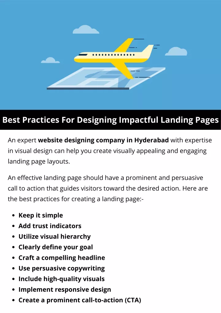 best practices for designing impactful landing