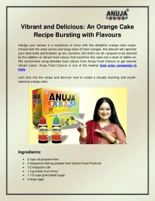 Food Color Companies in India