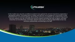 Smart City Applications by Utkarsh India
