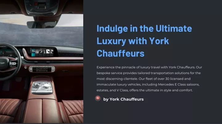 indulge in the ultimate luxury with york