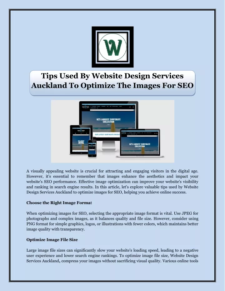 tips used by website design services auckland