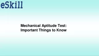 Mechanical Aptitude Test Important Things to Know