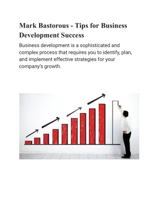 Tips for Business Development Success