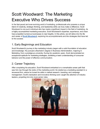 Scott Woodward_ The Marketing Executive Who Drives Success