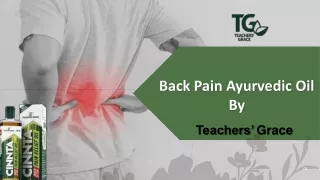 Back Pain Ayurvedic Oil - Teachers Graces