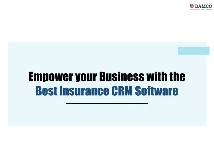 empower your business with the best insurance