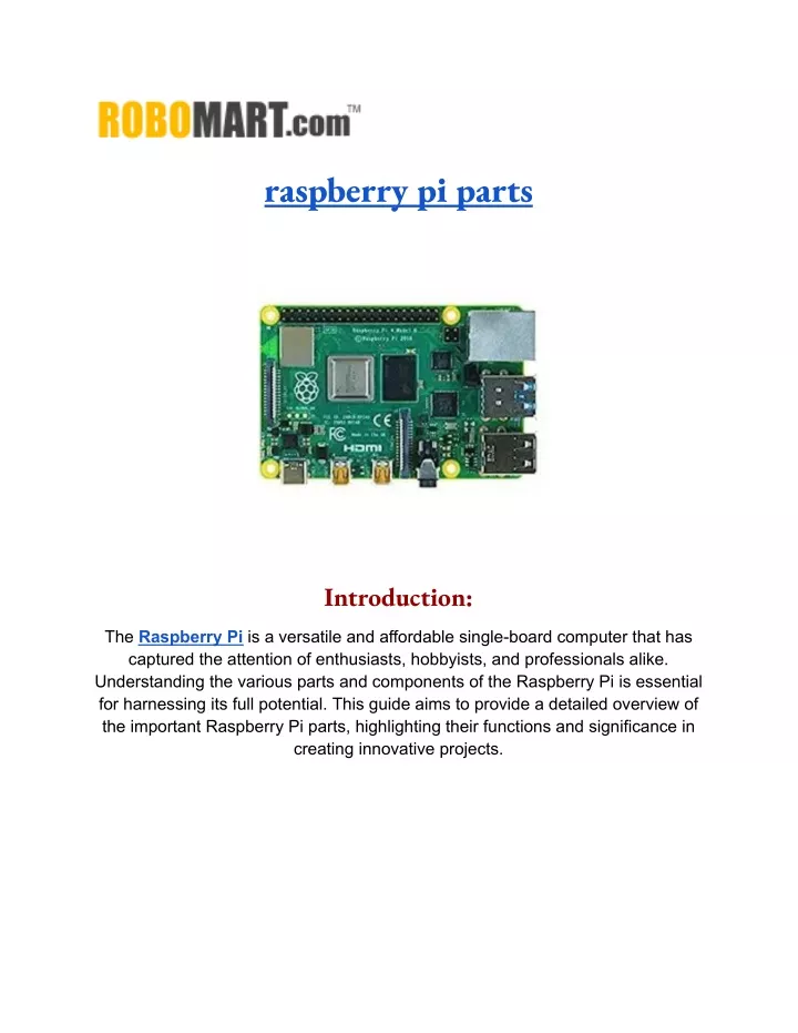 raspberry pi parts