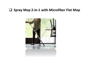 Spray Mop 2-in-1 with Microfiber Flat Mop