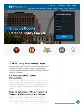 Personal Injury Lawyer St Louis