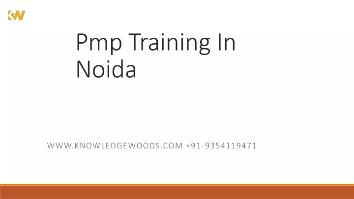 pmp training in noida