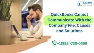 quickbooks cannot communicate with the company