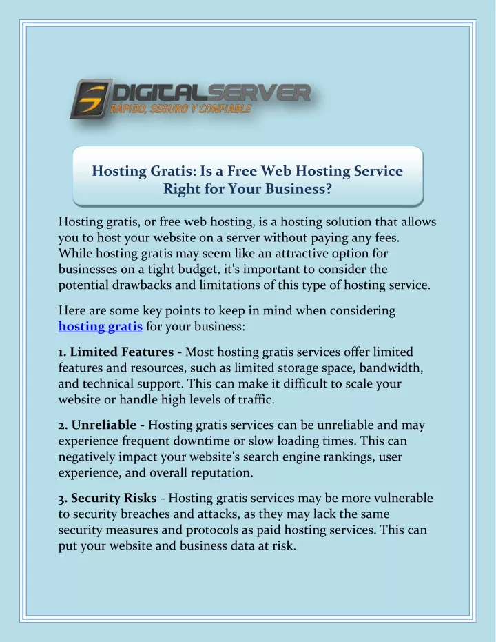hosting gratis is a free web hosting service