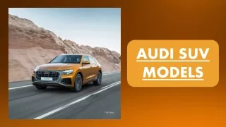 audi suv models