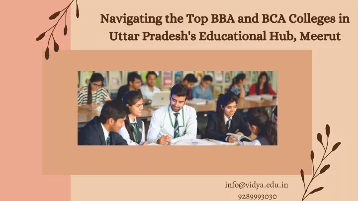 navigating the top bba and bca colleges in uttar