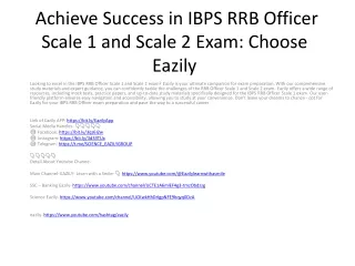Prepare for IBPS RRB PO Exam with Eazily: Your Trusted Partner