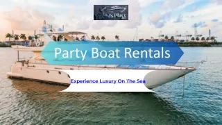 Party Boat Rental Miami