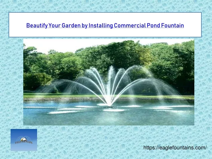 beautify your garden by installing commercial