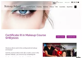 Certificate lll in Makeup Course SHB30221  Makeup School Sydney