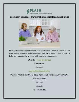 Ime Exam Canada  Immigrationmedicalexamination.ca