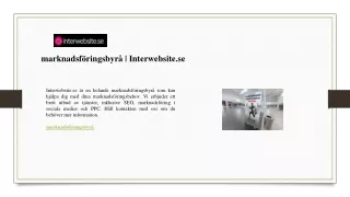 marknadsf ringsbyr interwebsite se