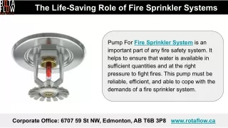 The Life-Saving Role of Fire Sprinkler Systems