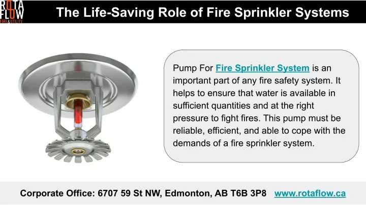 the life saving role of fire sprinkler systems