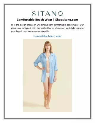 Comfortable Beach Wear  Shopsitano